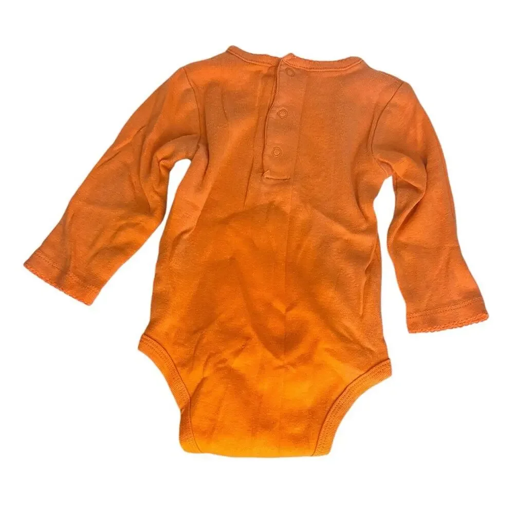 Carters Girls Daddy Under My Spell Halloween Bodysuit Pumpkin‎ Hat Booties 3-6M
